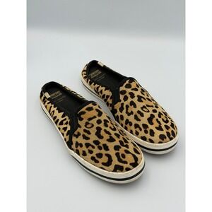 Keds x Kate Spade Leopard Haircalf Slip On Sneakers Women's 7.5 Y2K Preppy